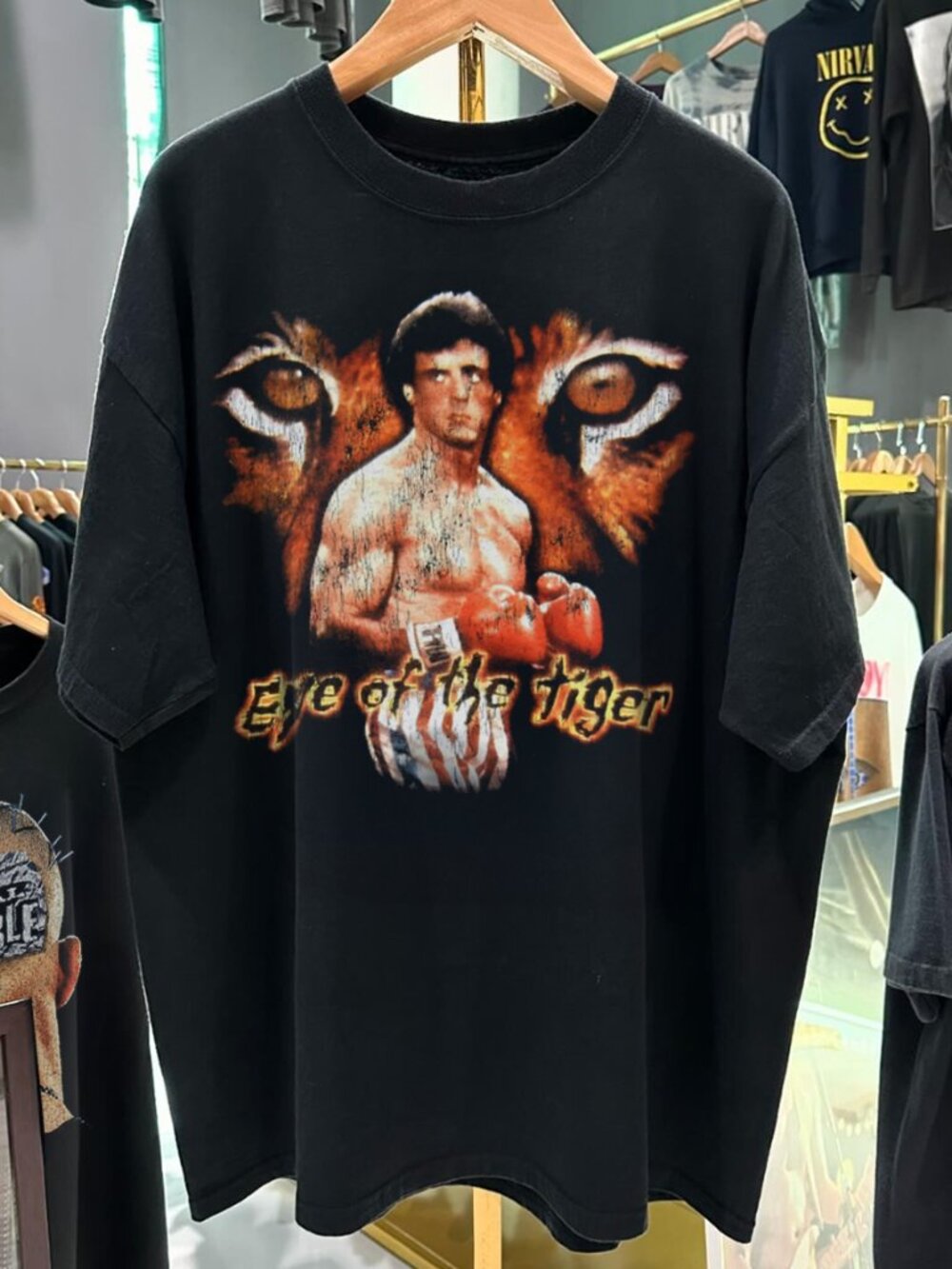 Eye Of The Tiger Rocky 3 Promo 80s Rare T-Shirt